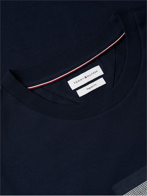 T-shirt in jersey con grafica bandiera TOMMY HILFIGER | MW0MW43226/DW5